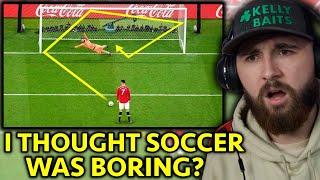 AMERICAN Reacts to 20 CRAZIEST Goals In Football History! *INSANE*