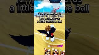 How to serve with Sanu in Volleyball Legends #roblox #shorts #gaming #volleyballlegends
