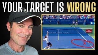 Improve your target to win more tennis matches #tennis