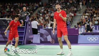 China's Feng and Huang dominate USA's Chiu and Gai in badminton opener | Paris Olympics | NBC Sports