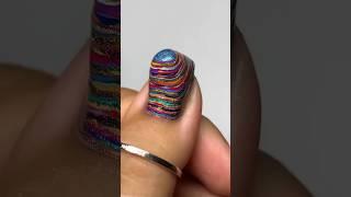 weird nailart  design with 9 nail paints #shorts #ytshorts #nails #notoolnailart #mood #weird #we