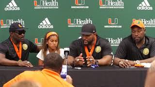 Ring of Honor Press Conference | Canes Football | 10.14.17