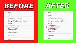 Fix Extend Volume Option Greyed Out In Windows 11 | Extend C Drive Volume | How To