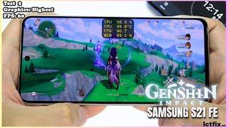 Samsung Galaxy S21 FE Genshin Impact Gaming test Update | Exynos 2100, 120Hz Display