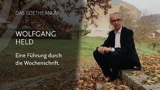 Eine Führung durch die Wochenschrift mit Wolfgang Held | GOETHEANUM