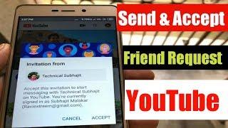 Send And Accept Friend Request On YouTube | Send & Accept Friend Request In YouTube App