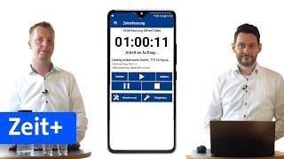 Die Zeiterfassungs App für das Handwerk "Zeit+"
