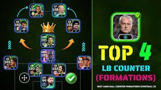 Top 4 Best Formations For Long Ball Counter eFootball 2025  | New Jose Mourinho Formation eFootball