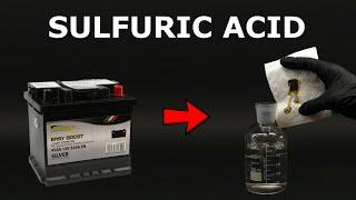 Extracting Pure 98% Sulfuric Acid from Car Battery