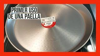 PRIMER USO DE PAELLA ACERO PULIDO. Como usar por primera vez una paella o paellera de acero pulido.