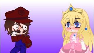 When Peach is lonely, She becomes hungry....|| Gacha Club|| Mario x Peach || REMASTERED ||