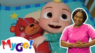 Rock-a-bye Baby | CoComelon Nursery Rhymes & Kids Songs | MyGo! Sign Language For Kids