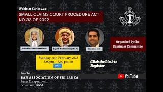 1ST BASL Webinar 2023 - Small Claims Court Procedure Act No.33 of 2022