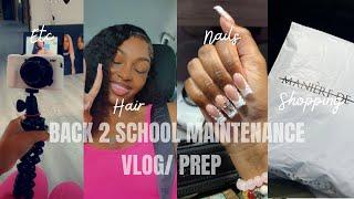 BACK TO SCHOOL MAINTENANCE/PREP VLOG|shopping,nails,hair,etc|THEMIAAMARI #backtoschool #like