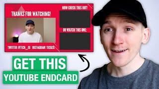 How to Make a Free YouTube End Card with Canva