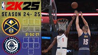 DENVER NUGGETS vs LOS ANGELES CLIPPERS || SEASON 2024-2025 || NBA 2K25