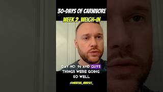 30-day carnivore diet challenge. Week 2 weigh-in results + a confession. #diet #lifestyle