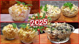 Top 4 Unusual Salads for New Year 2025 and Christmas!!!