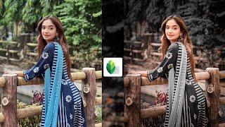 Snapseed Dark And Brown Effect Photo Editing Tutorial | Snapseed Background Colour Change Tricks