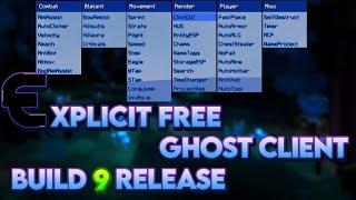 FREE 1.8.9 GHOST CLIENT RELEASE - EXPLICIT B9