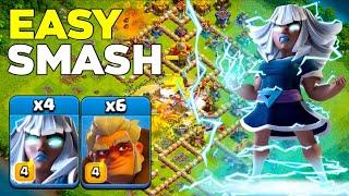 TH16 Electro Titan Smash with Nerfed Druid Wrecking Legend League Attacks!