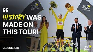 Tadej Pogacar REACTS to WINNING his third Tour de France title  | Eurosport Cycling