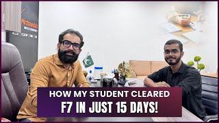 How My Student Cleared F7 in Just 15 Days! Hear His Journey with #MustafaMirchawala