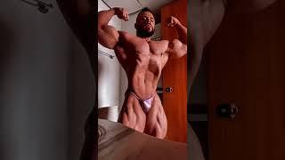 Bodybuilder posing