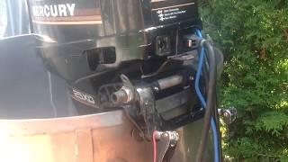 Perfect Mercury 25XD electric start + Quicksilver Remote + original remote cable/wire