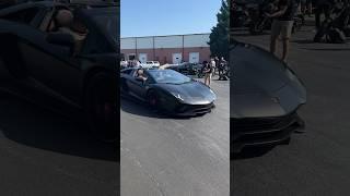 Lamborghini Aventador S Leaving Cars and Coffee #lamborghini #aventador #carsandcoffee #urbanwerks