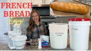 EASY FRENCH BREAD LOAF Recipe for BEGINNERS. All purpose flour. One hour recipe! #recipe