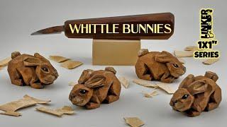 Bet You Can't Carve Just One! -Carve a Tiny Bunny with Only a Knife -Full Tutorial (1x1 Series)