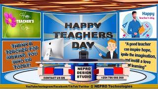 HAPPY TEACHERS DAY........