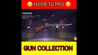 NOOB TO PRO GUN COLLECTION || #freefire #shorts #short #kasiff