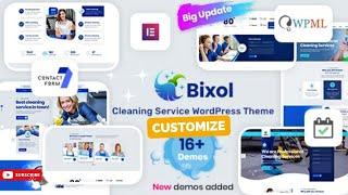 Bixol Cleaning Services WordPress Theme Customize 2022