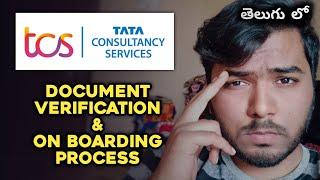 TCS Documents Verification & On Boarding Process in telugu
