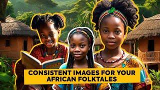 Generate Unlimited Consistent Animations and Images for African Folktale Stories Channel