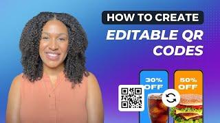 How To Create Editable QR Codes Hassle Free!  #customqrcode #editable