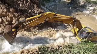 Changing the river bed.Меняем русло реки.