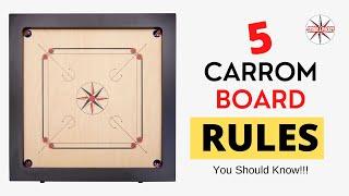 5 Carrom Board Rules You Should Know!!!