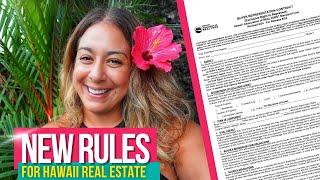 The NEW rules of Real Estate in Hawaii | Understanding the Buyers Representation Agreement