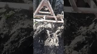 Окучивание картофеля самодельным КОН 1,4 и трактором Т-40