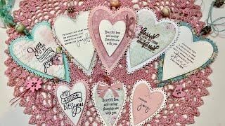 Saturday Morning Makes Ep8-2034: Eyelet Primitive Heart Tags & Happy Mails too!