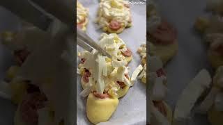 ASMR | Korean Sausage Bread | Pizza Roll #shorts #피자빵 #koreanfoodrecipes