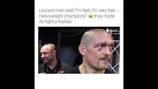 Oleksandr Usyk "Im feel, I'm very feel"