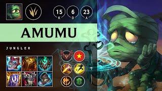 Amumu Jungle vs Jarvan IV: Rampage - VN Grandmaster Patch 14.24