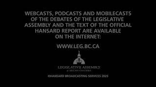 BC Legislature Live Stream
