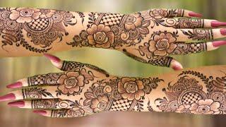 2024 special Easy 3D floral Mehndi Design|beutiful KHAFIF Flower Mehandi Desain-dubai Pattern Design