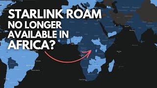 Starlink Roam No Longer Available in Africa