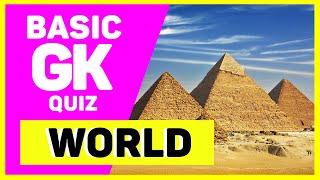 GK question | quiz on WORLD| विश्व के प्रसिद्ध जगाएं | सावल जवाब